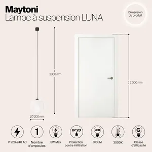 Подвесной светильник Maytoni P039PL-5W3K-20-B