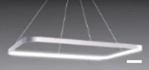 Люстра LED подвесной прямоугольник L60*W40CM "ДЕТСКАЯ ДЛЯ МАЛЬЧИКА стиль современный" цвет серебро 4К
