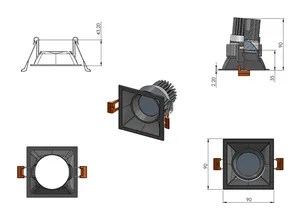 Armatürler HOKASU FOCUS-s Spin (MR16/GU10)