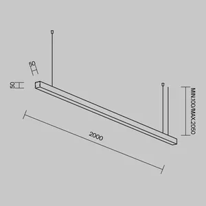 Линейный светильник Technical LL312031