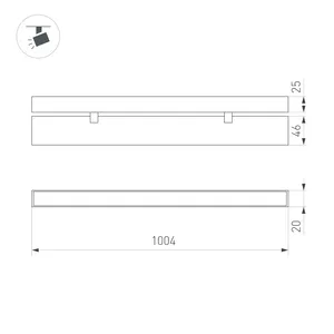 Светильник MAG-FLAT-FOLD-25-S1004-30W Day4000 (BK, 100 deg, 24V) (Arlight, IP20 Металл, 5 лет)