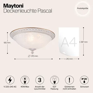Потолочный светильник Maytoni C908-CL-03-W