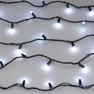 Светодиодная гирлянда ARD-STRING-CLASSIC-20000-BLACK-200LED-MILK-SYNC RGB (230V, 13W) (Ardecoled, IP65, 1 год)