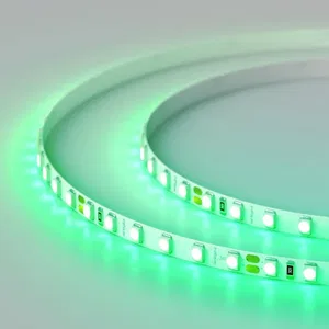 Лента RT-A120-5mm 24V Green (9.6 W/m, IP20, 3528, 5m) (Arlight, узкая)