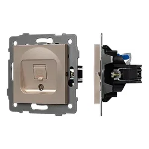 Механизм компьютерной розетки SCT-MPC1-PL-GD-V (RJ-45, CAT6) (Arlight, -)