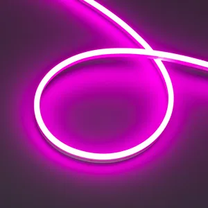 Лента герметичная HALO-SIDE-A168-6x13mm 24V Pink (10 W/m, IP67, 2835, 5m) (Arlight, Силикон)