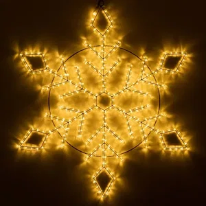 Фигура светодиодная ARD-SNOWFLAKE-M9-900x900-360LED Warm (230V, 22W) (Ardecoled, IP65, 1 год)
