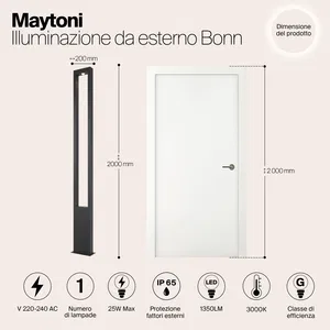 Садово-парковый светильник Outdoor O425FL-L25GF