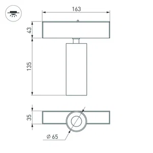 Светильник MAG-SPOT-45-R85-12W Warm3000 (WH, 36 deg, 24V) (Arlight, IP20 Металл, 5 лет)