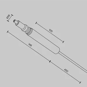Комплектующие для систем освещения с токоведущими элементами Technical CA002PI-B
