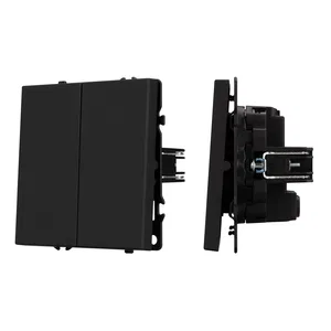 ARL NOBE Выключатель перекрёстный 2 кл софт-тач черный оникс SWT-MKX2-SFPL-BK (250V, 10A) (Arlight, -)