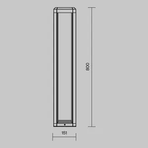 Ландшафтный светильник Outdoor O019FL-L12GR3K
