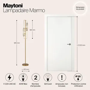 Напольный светильник (торшер) Maytoni MOD099FL-02G