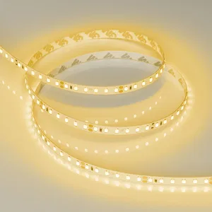 Лента RT-A120-8mm 24V Yellow (9.6 W/m, IP20, 2835, 5m) (Arlight, Открытый)