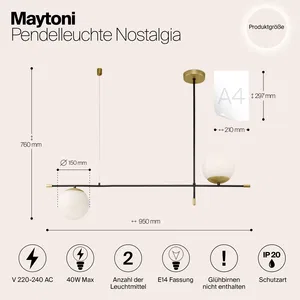 Подвесной светильник Maytoni MOD048PL-02G