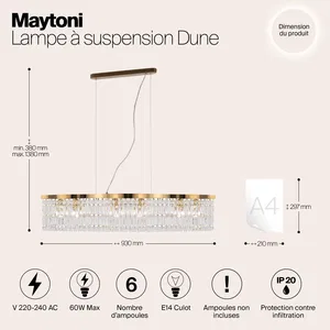 Подвесной светильник Maytoni DIA005PL-06G