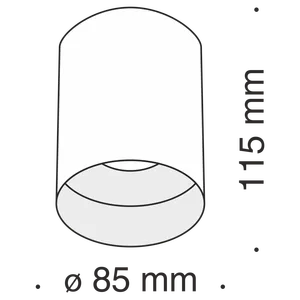 Потолочный светильник Technical C014CL-01W