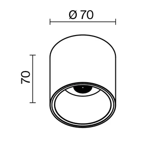 Потолочный светильник Technical C064CL-L12W4K-D