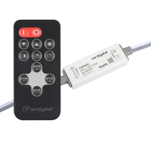 Диммер ARL-FINE-DIM Black (5-24V, 1x5A, RF ПДУ 11кн) (Arlight, IP20 Пластик, 1 год)