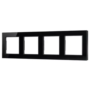 Рамка стеклянная FRM-GLARE-GS-4-BK (Arlight, -)