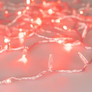 Светодиодная гирлянда ARD-STRING-CLASSIC-1000-CLEAR-100LED-PULSE Red (230V, 7W) (Ardecoled, IP65, 1 год)