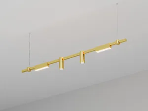 Подвесной светильник HOKASU PL9 (GOLD/3000mm – D55/140mm/3K/60W/38deg)