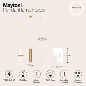 Подвесной светильник Maytoni P075PL-01MG
