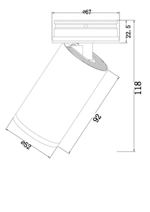 Потолочный светильник Technical C058CL-01B
