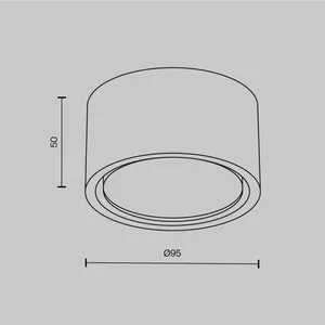 Потолочный светильник Technical C001CL-GX53-W