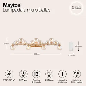 Настенный светильник (бра) Maytoni MOD547WL-13G