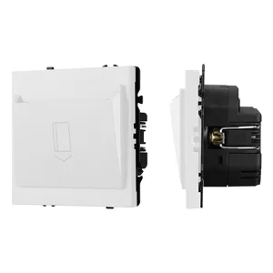ARL NOBE Выключатель карточный магнитный софт-тач белый кварц SWT-CRD-SFPL-WH (250V, 25A) (Arlight, -)
