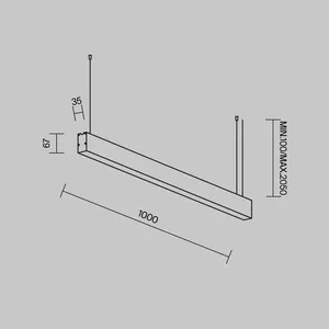 Линейный светильник Technical LL312043