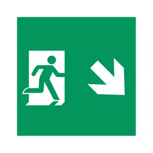 Пиктограмма EMGP-MARK-MA-RDOWN (Человек, Вниз-Вправо) (Arlight, Пластик)