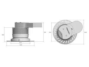 Светильник HOKASU DOT Edgeless noPS (RAL9005/24deg — 4K/20W/CRI90)