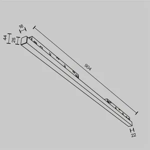 Трековый светильник Technical TR030-4-30W3K-WW-DS-B
