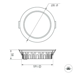Светодиодный светильник LTD-187WH-FROST-21W Warm White 110deg (Arlight, IP44 Металл, 3 года)