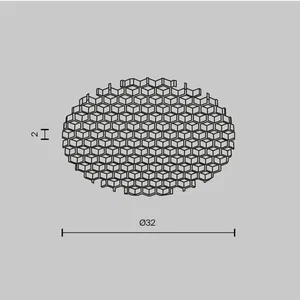 Антибликовый фильтр для светильников серии Dip 10Вт HoneyComb001-D32