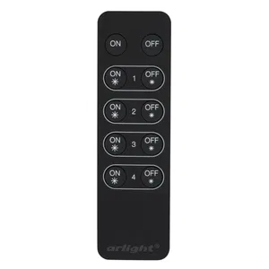 Пульт SR-2833K4 Black (диммер 4 зоны) (Arlight, IP20 Пластик, 3 года)