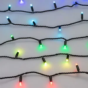 Светодиодная гирлянда ARD-STRING-CLASSIC-10000-BLACK-100LED-LIVE RGB-DMX (24V, 10W) (Ardecoled, IP65, 1 год)