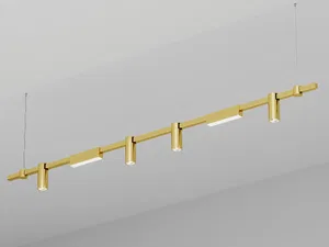 Подвесной светильник HOKASU PL9 (GOLD/3000mm – D55/140mm/3K/60W/38deg)