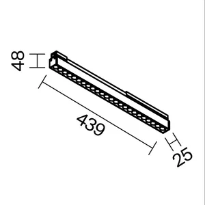 Уличный трековый светильник Outdoor O-TR02-2-S-24WB3K