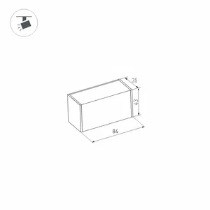 Светильник MAG-LASER-45-L84-3W Day4000 (BK, 15 deg, 24V) (Arlight, IP20 Металл, 5 лет)