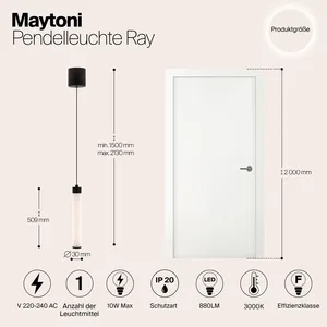 Подвесной светильник Maytoni P022PL-L10B