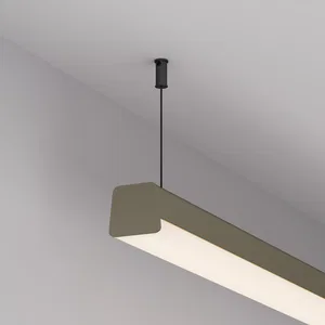 Профиль с экраном LINE-D-3734-2000 TETRA OLIVE GREY+OPAL (Arlight, Алюминий)