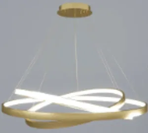 Люстра LED подвесной круг D40+50+60CM "ГОСТИНАЯ стиль современный"