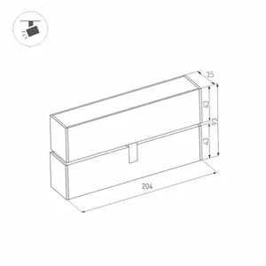 Светильник MAG-FLAT-FOLD-45-S205-6W Warm3000 (WH, 100 deg, 24V) (Arlight, IP20 Металл, 5 лет)