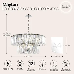 Подвесной светильник Maytoni MOD043PL-12CH
