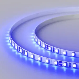 Лента RT 2-5000 24V Blue 5mm 2x (3528, 600 LED, LUX) (Arlight, 9.6 Вт/м, IP20)
