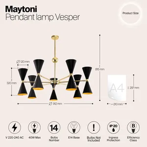 Подвесной светильник Maytoni MOD108PL-14GB