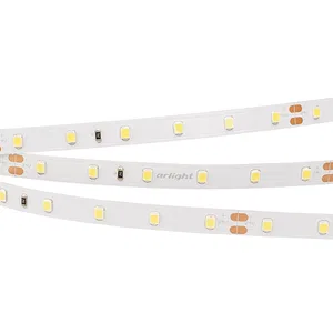 Лента RT-A60-8mm 24V Warm2400 (7.2 W/m, IP20, 2835, 5m) (Arlight, Открытый)